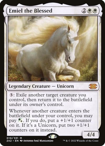 Emiel the Blessed Double Masters 2022 Magic card
