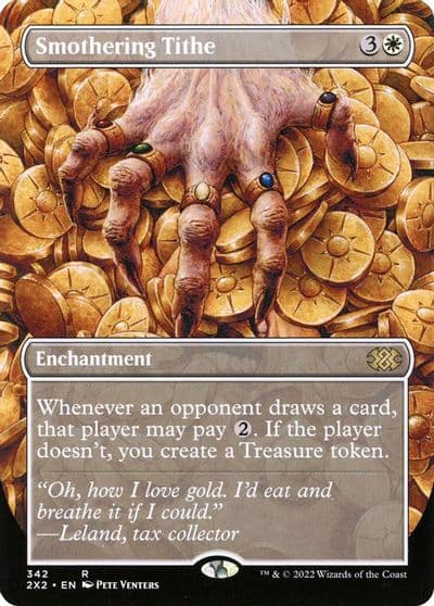 Smothering Tithe Borderless Double Masters 2022 Magic card