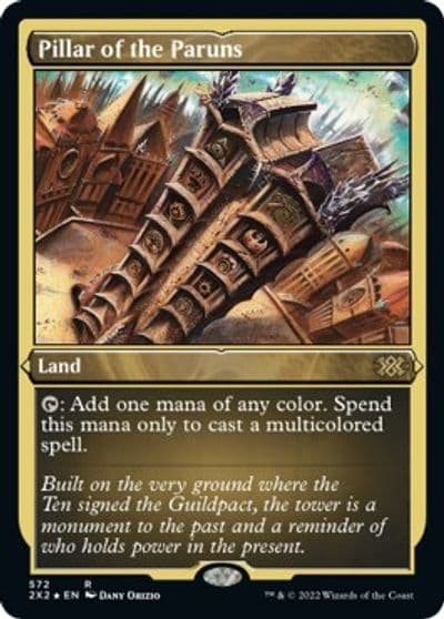 Pillar of the Paruns Foil Etched Double Masters 2022 Magic card