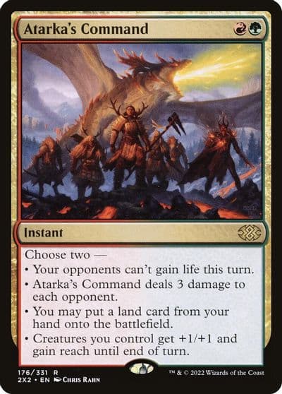 Atarkas Command Double Masters 2022 Magic card