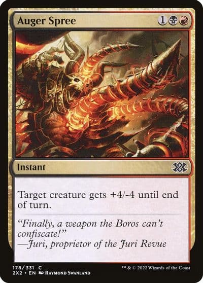 Auger Spree Double Masters 2022 Magic card
