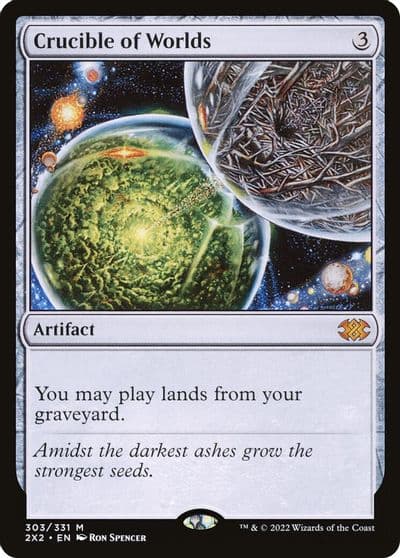 Crucible of Worlds Double Masters 2022 Magic card