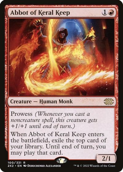 Abbot of Keral Keep Double Masters 2022 Magic card