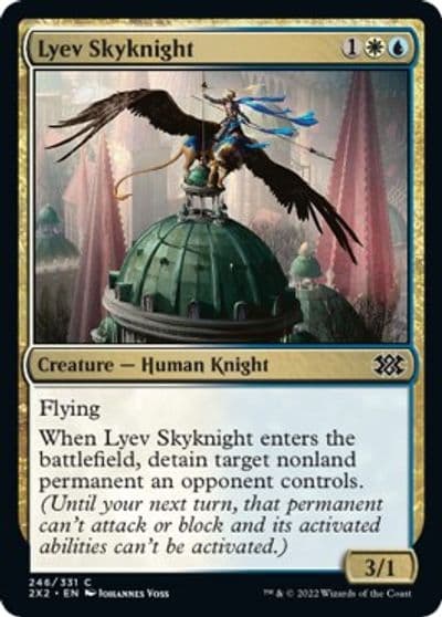 Lyev Skyknight Double Masters 2022 Magic card