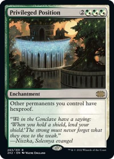 Privileged Position Double Masters 2022 Magic card