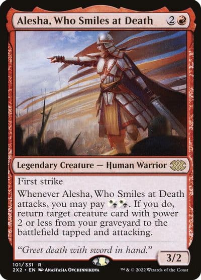 Alesha Who Smiles at Death Double Masters 2022 Magic card