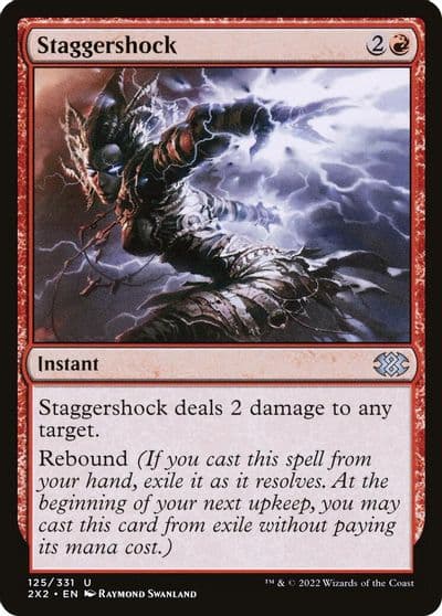 Staggershock Double Masters 2022 Magic card