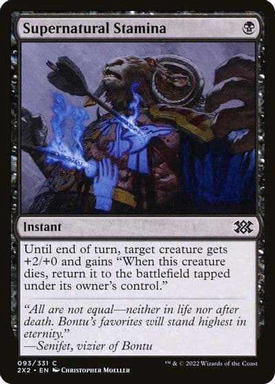 Supernatural Stamina Double Masters 2022 Magic card