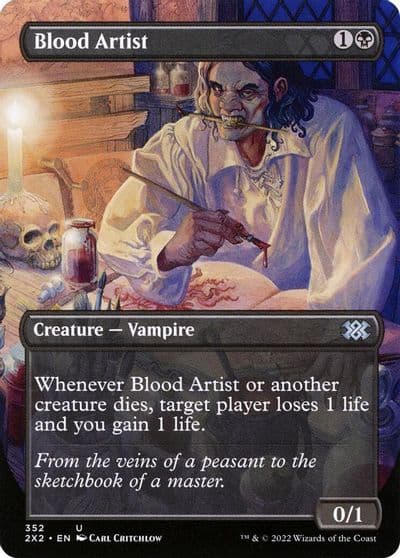 Blood Artist Borderless Double Masters 2022 Magic card