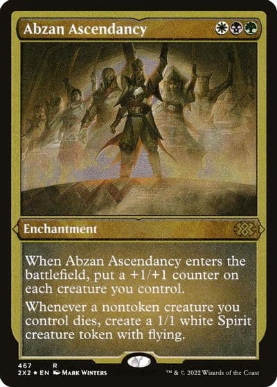 Abzan Ascendancy Foil Etched Double Masters 2022 Magic card