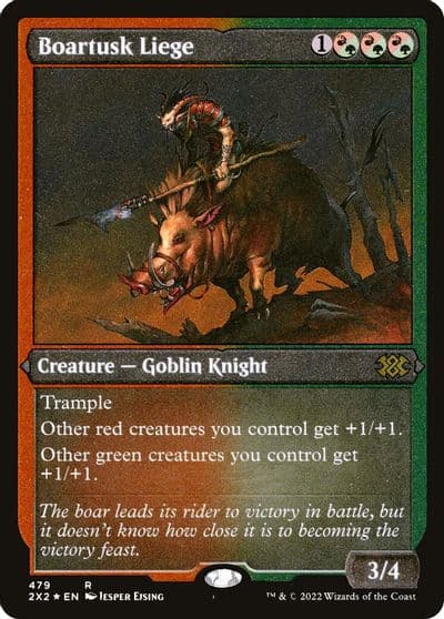 Boartusk Liege Foil Etched Double Masters 2022 Magic card