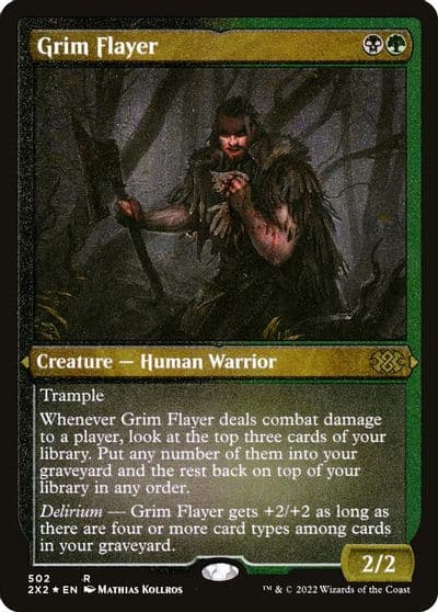 Grim Flayer Foil Etched Double Masters 2022 Magic card