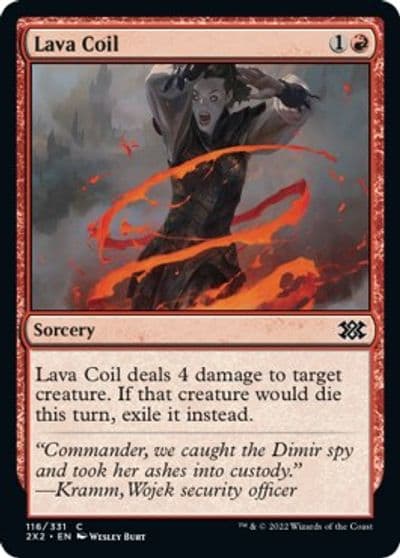 Lava Coil Double Masters 2022 Magic card