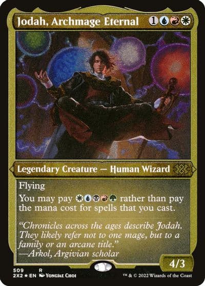 Jodah Archmage Eternal Foil Etched Double Masters 2022 Magic card