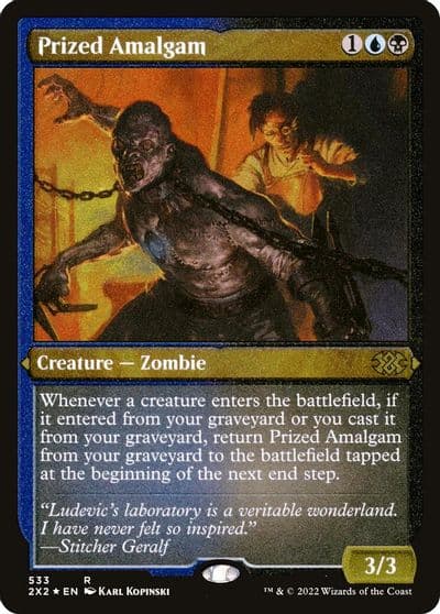Prized Amalgam Foil Etched Double Masters 2022 Magic card