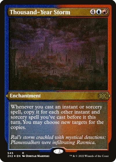 Thousand Year Storm Foil Etched Double Masters 2022 Magic card