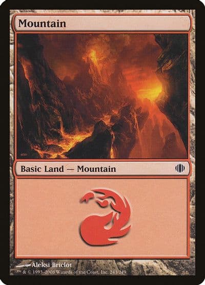 Mountain 243 Shards of Alara Magic card