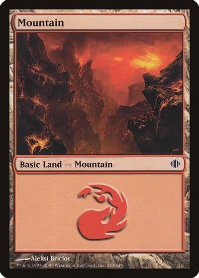 Mountain 244 Shards of Alara Magic card