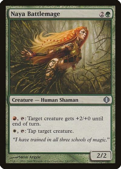 Naya Battlemage Shards of Alara Magic card