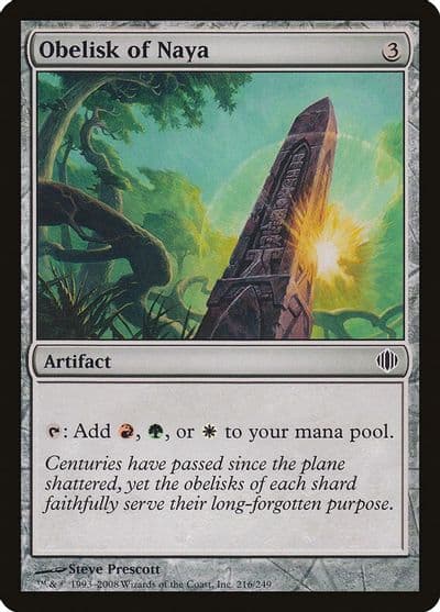 Obelisk of Naya Shards of Alara Magic card