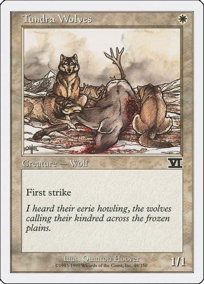 Tundra Wolves Classic Sixth Edition Magic card
