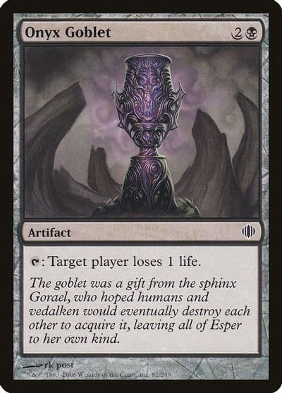 Onyx Goblet Shards of Alara Magic card
