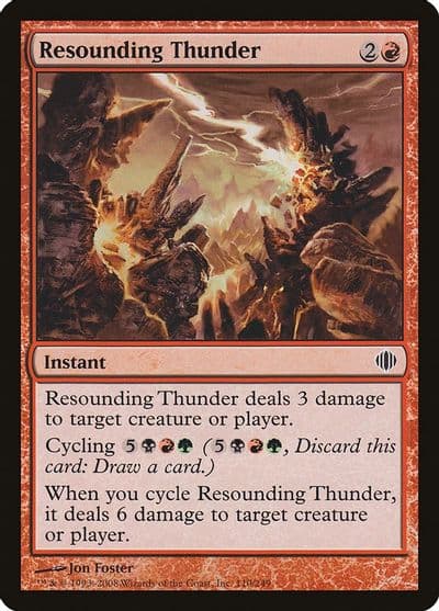 Resounding Thunder Shards of Alara Magic card