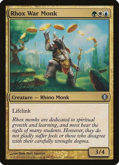 Rhox War Monk Shards of Alara Magic card