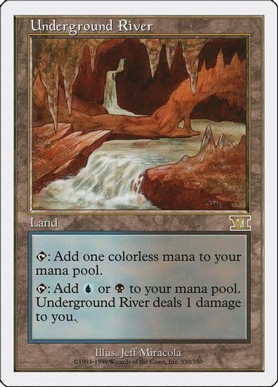 Underground River Classic Sixth Edition Magic card