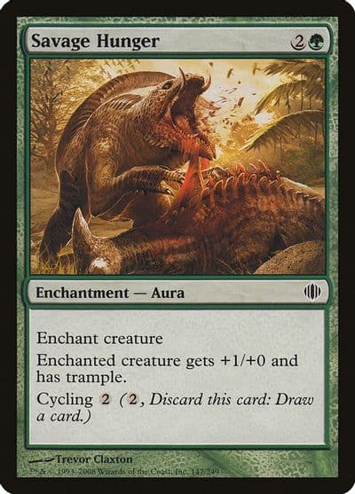 Savage Hunger Shards of Alara Magic card