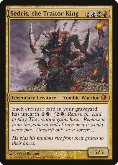 Sedris the Traitor King Shards of Alara Magic card