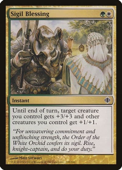 Sigil Blessing Shards of Alara Magic card