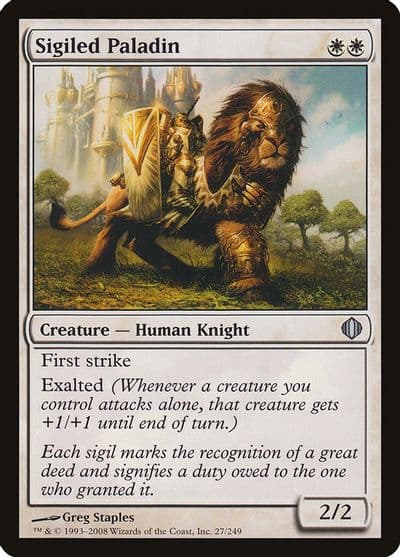 Sigiled Paladin Shards of Alara Magic card