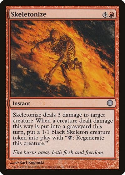 Skeletonize Shards of Alara Magic card