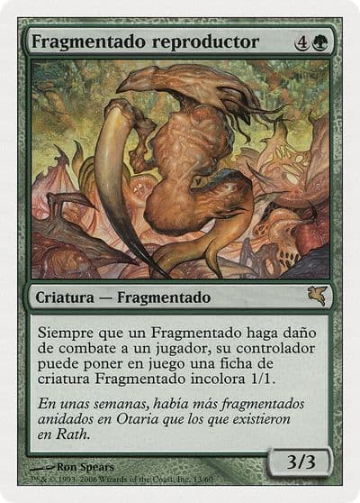 Brood Sliver Spanish Fragmentado reproductor Magic Encyclopedia 2005 (Salvat/Hachette) Magic card