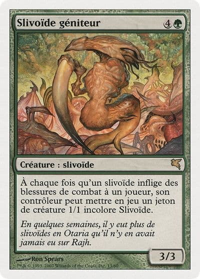 Brood Sliver French Slivoide geniteur Magic Encyclopedia 2005 (Salvat/Hachette) Magic card