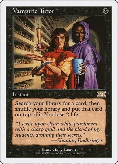 Vampiric Tutor Classic Sixth Edition Magic card
