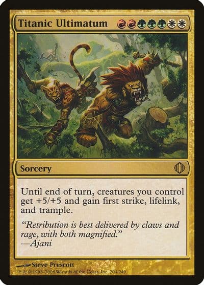 Titanic Ultimatum Shards of Alara Magic card