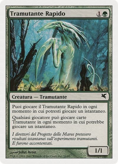 Quick Sliver Italian Tramutante Rapido Magic Encyclopedia 2005 (Salvat/Hachette) Magic card