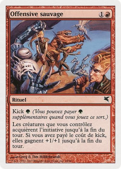 Savage Offensive French Offensive sauvage Magic Encyclopedia 2005 (Salvat/Hachette) Magic card