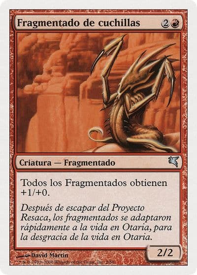 Blade Sliver Spanish Fragmentado de cuchillas Magic Encyclopedia 2005 (Salvat/Hachette) Magic card
