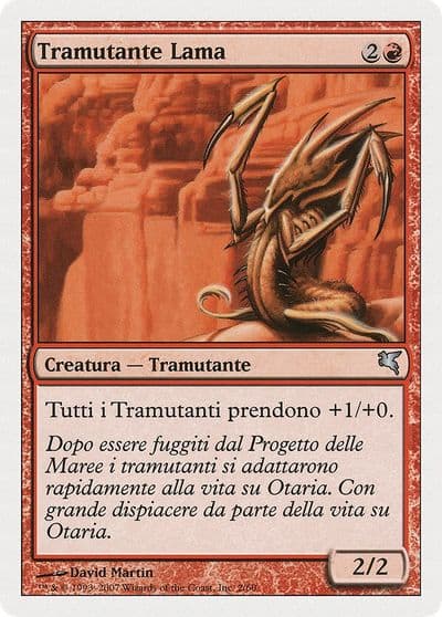 Blade Sliver Italian Tramutante Lama Magic Encyclopedia 2005 (Salvat/Hachette) Magic card