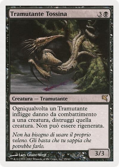 Toxin Sliver Italian Tramutante Tossina Magic Encyclopedia 2005 (Salvat/Hachette) Magic card