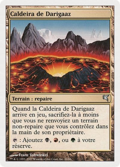 Darigaazs Caldera French Caldeira de Darigaaz Magic Encyclopedia 2005 (Salvat/Hachette) Magic card
