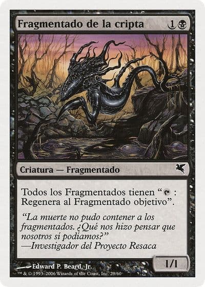 Crypt Sliver Spanish Fragmentado de la cripta Magic Encyclopedia 2005 (Salvat/Hachette) Magic card