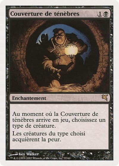 Cover of Darkness French Couverture de tenebres Magic Encyclopedia 2005 (Salvat/Hachette) Magic card