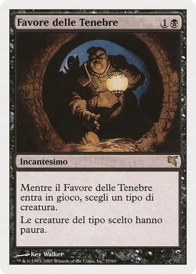Cover of Darkness Italian Favore delle Tenebre Magic Encyclopedia 2005 (Salvat/Hachette) Magic card