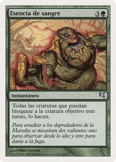 Bloodscent Spanish Esencia de sangre Magic Encyclopedia 2005 (Salvat/Hachette) Magic card