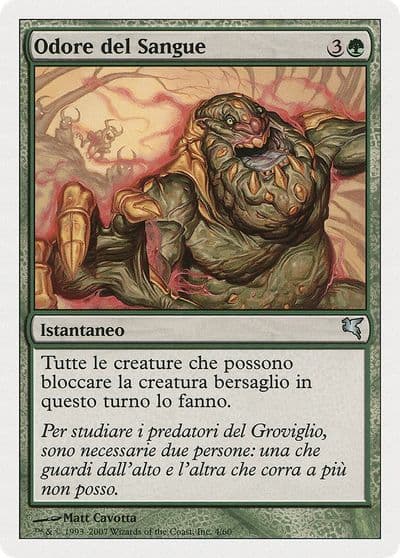 Bloodscent Italian Odore del Sangue Magic Encyclopedia 2005 (Salvat/Hachette) Magic card
