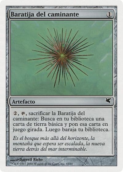 Wayfarers Bauble Spanish Baratija del caminante D43 Magic Encyclopedia 2005 (Salvat/Hachette) Magic card